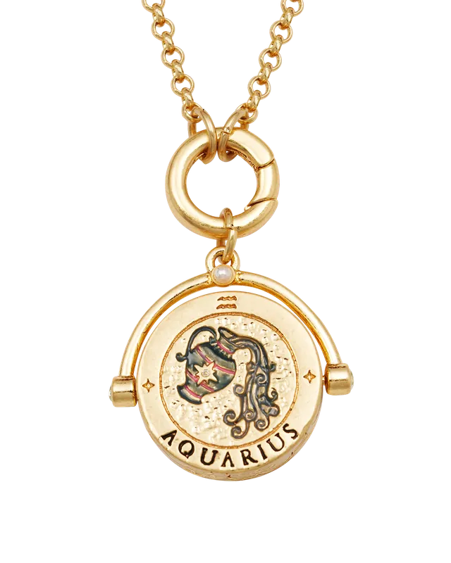 fable-england-aquarius-halskette-gold-sternzeichen-wassermann image 1