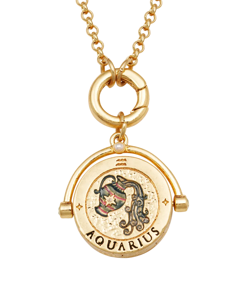 fable-england-aquarius-halskette-gold-sternzeichen-wassermann image 1