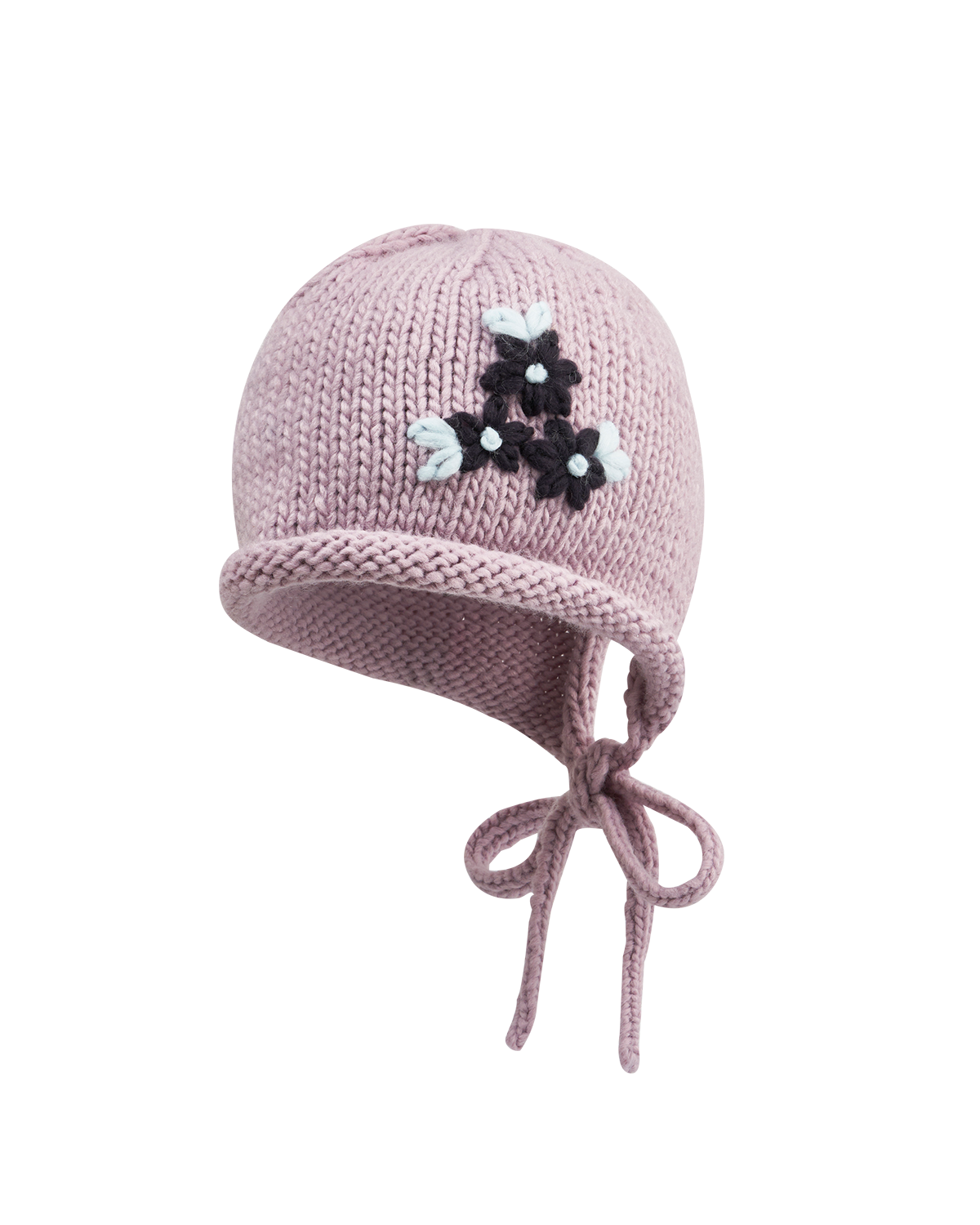 fable-england-accessories-forget-me-not-m-tze-lila-strick-haube image 1