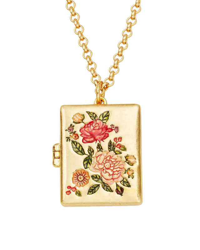 fable-england-eve-floral-medaillon-halskette-gold-foto image 1