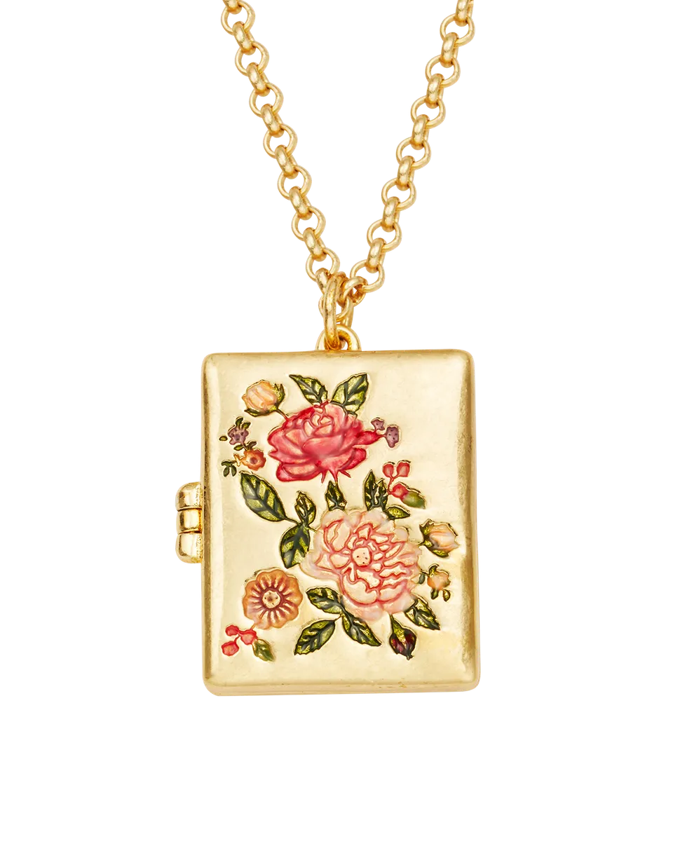 fable-england-eve-floral-medaillon-halskette-gold-foto image 1