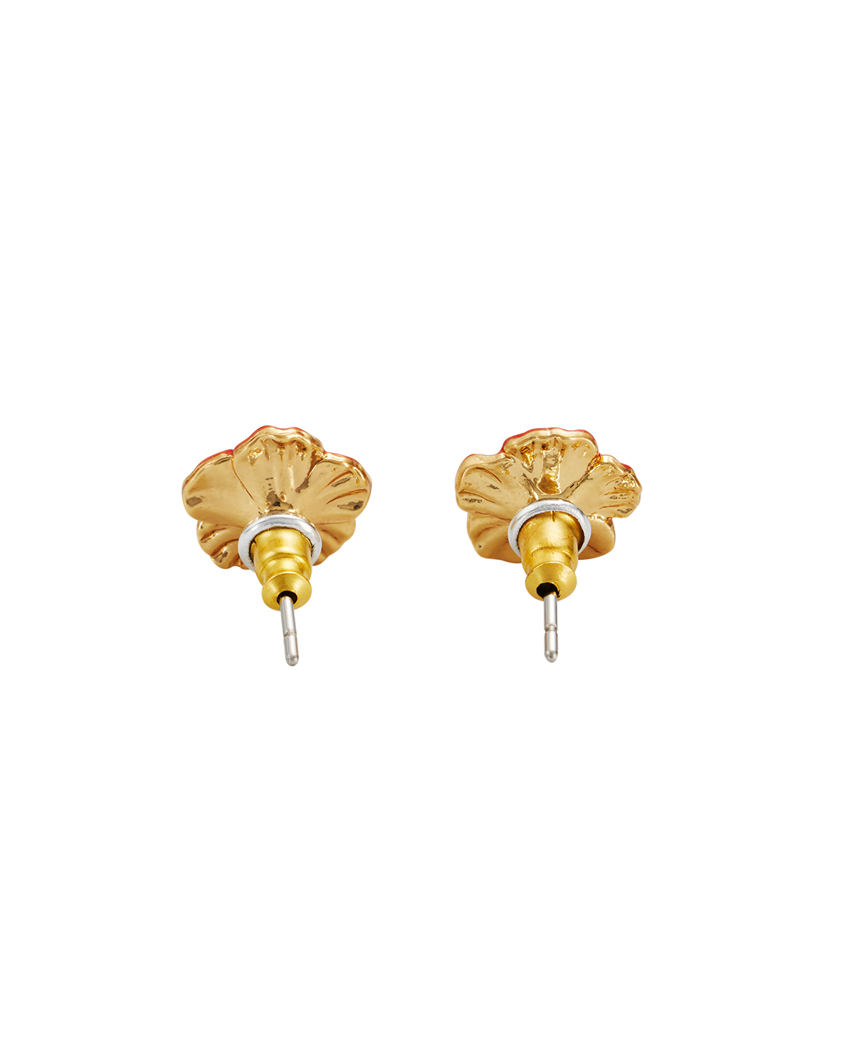 fable-england-red-blossom-ohrstecker-gold-rot image 5
