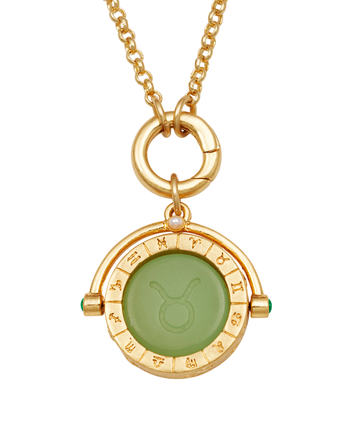 fable-england-taurus-spinner-halskette-gold-sternzeichen-stier image 3