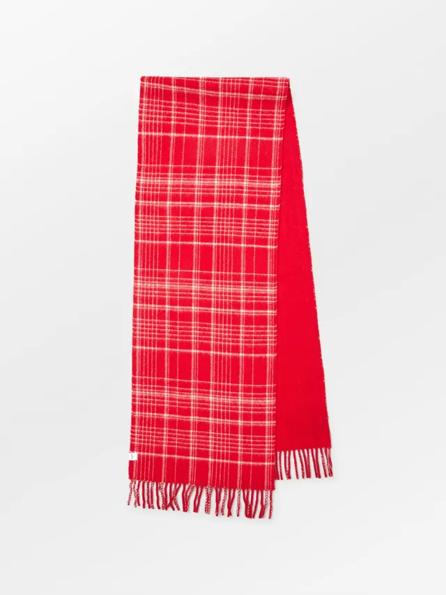 becks-ndergaard-grid-wool-schal-wolle-salsa-red image 1
