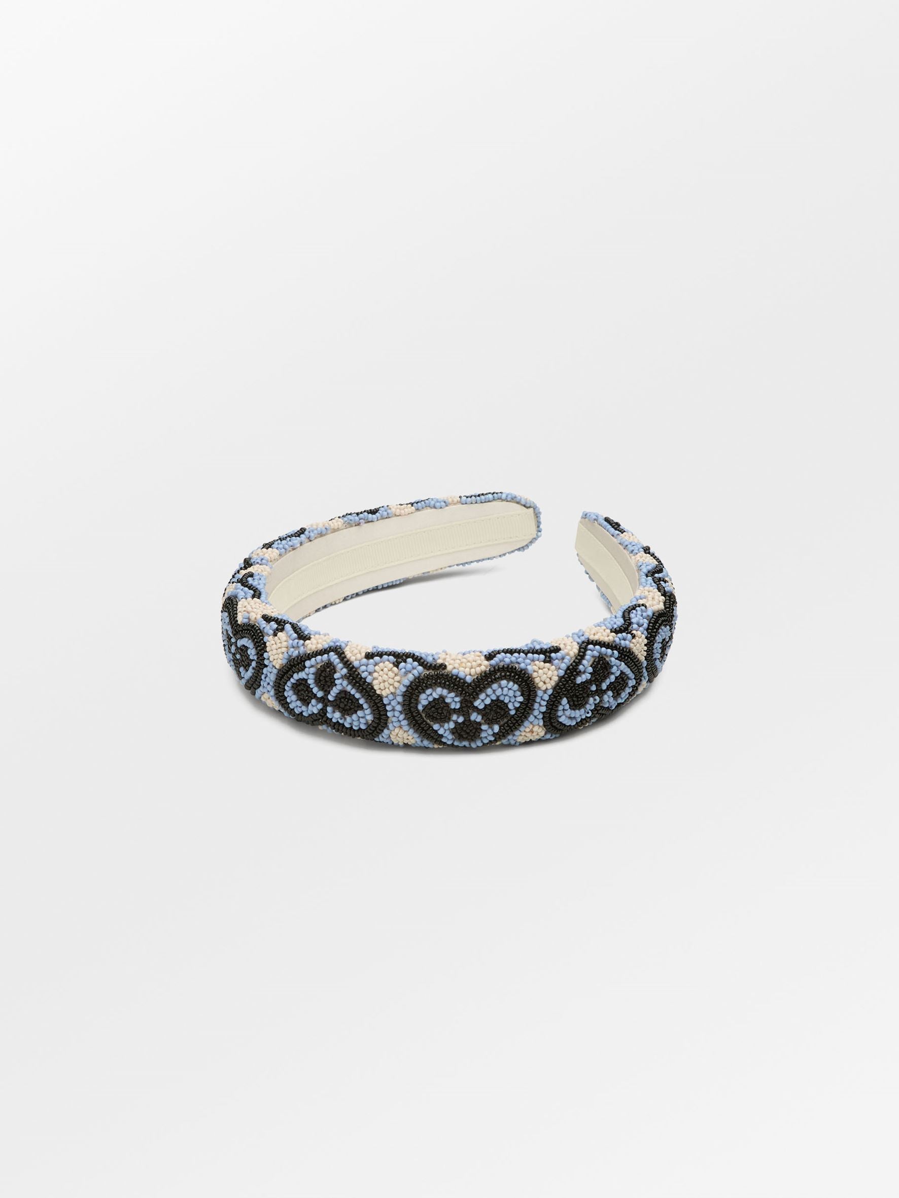becks-ndergaard-hearty-midi-beaded-hairbrace-haarband-blau image 1