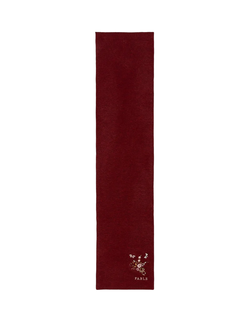 fable-england-eve-floral-strickschal-rot-meliert image 1