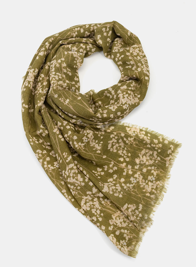 djian-filia-schal-merinowolle-gr-n-floral-mulesingfrei image 1
