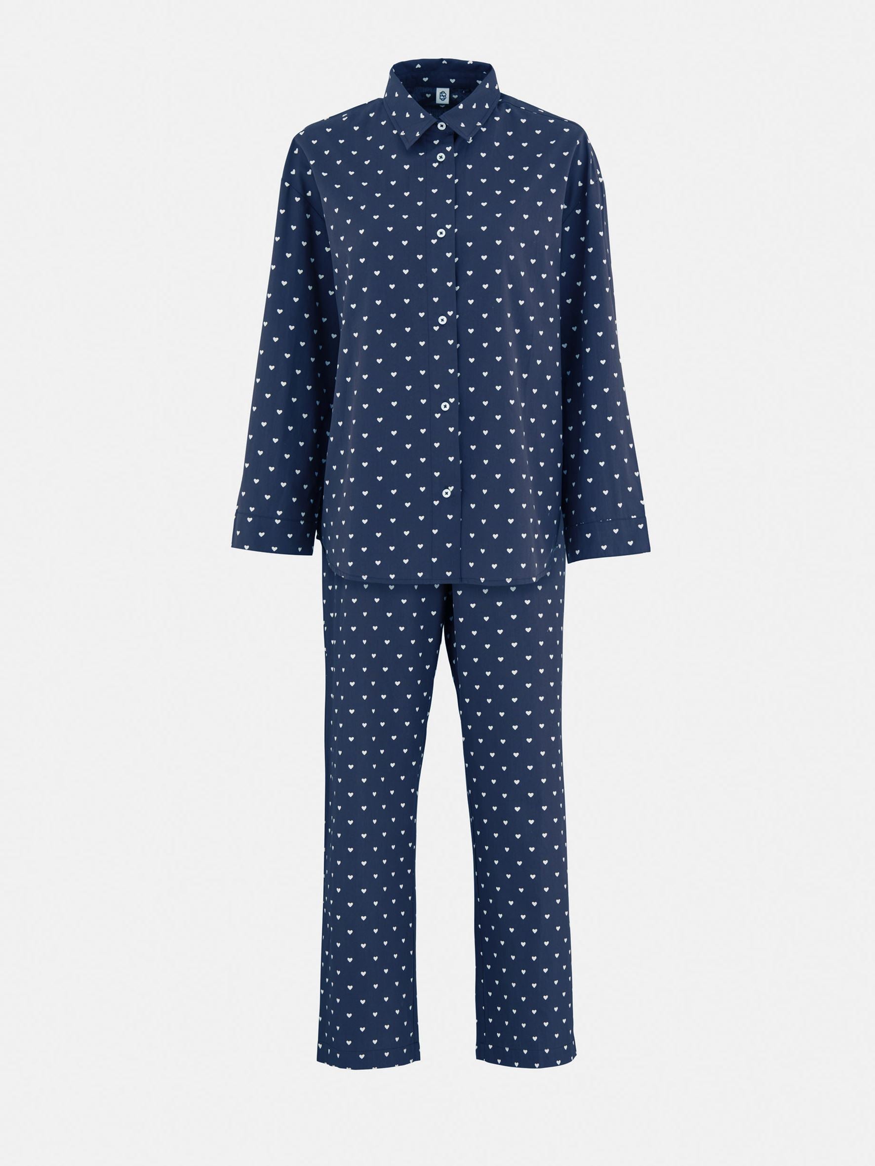 becks-ndergaard-hearts-pyjama-set-navy-off-white-gr-m image 1