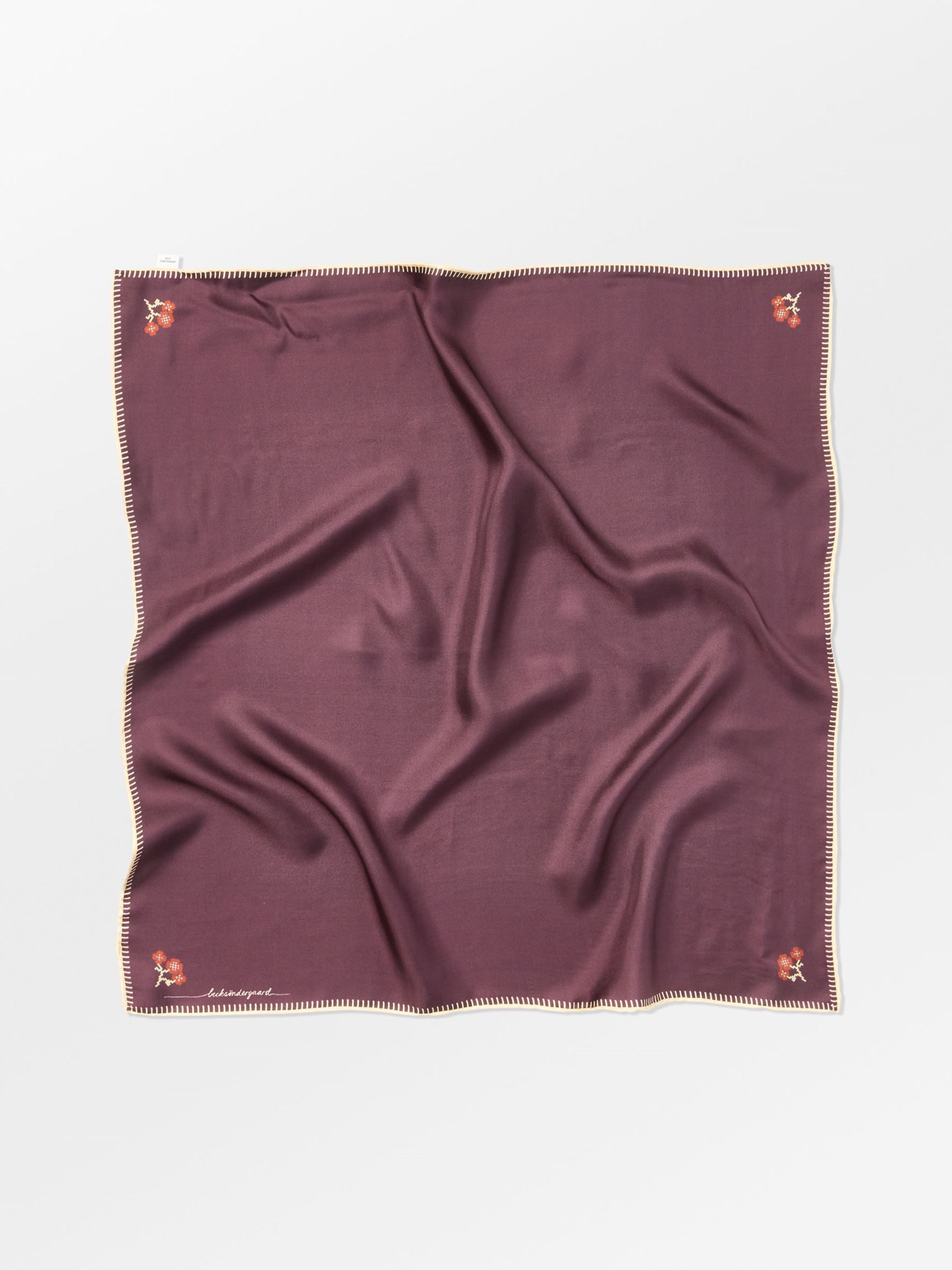 becks-ndergaard-flotile-stitch-sia-seidentuch-maroon-brown image 1