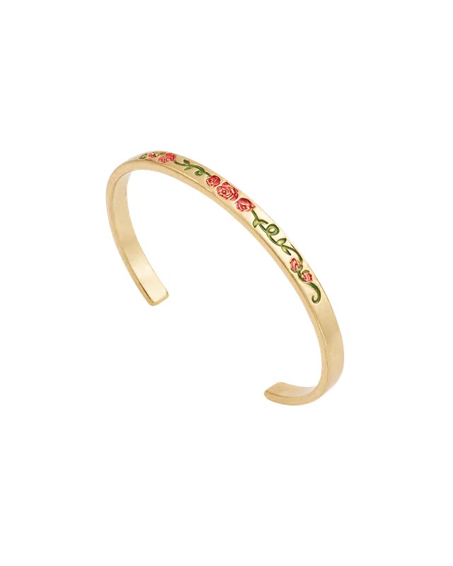 fable-england-jewellery-english-rose-armreif-gold-rot-one-size image 1