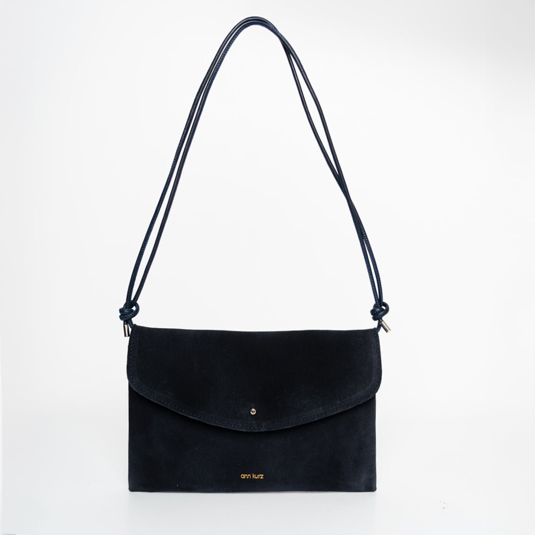 ann-kurz-cute-clutch-clutch-suede-navy-22-cm image 1