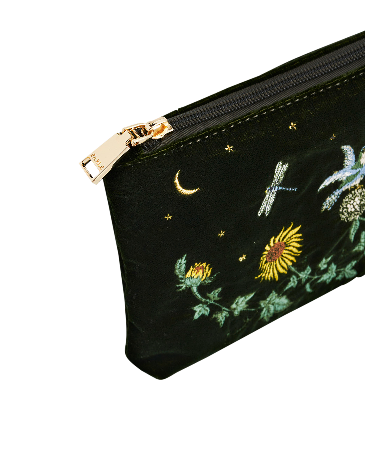 fable-england-green-sunflower-pouch-samt-gr-n image 3