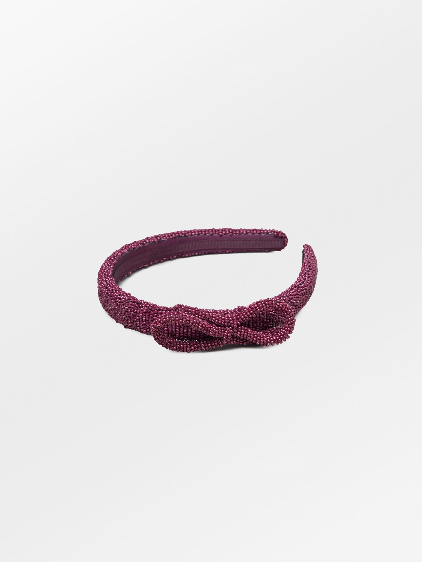 becks-ndergaard-bow-slim-beaded-hairbrace-haarband-violett-perlen image 1