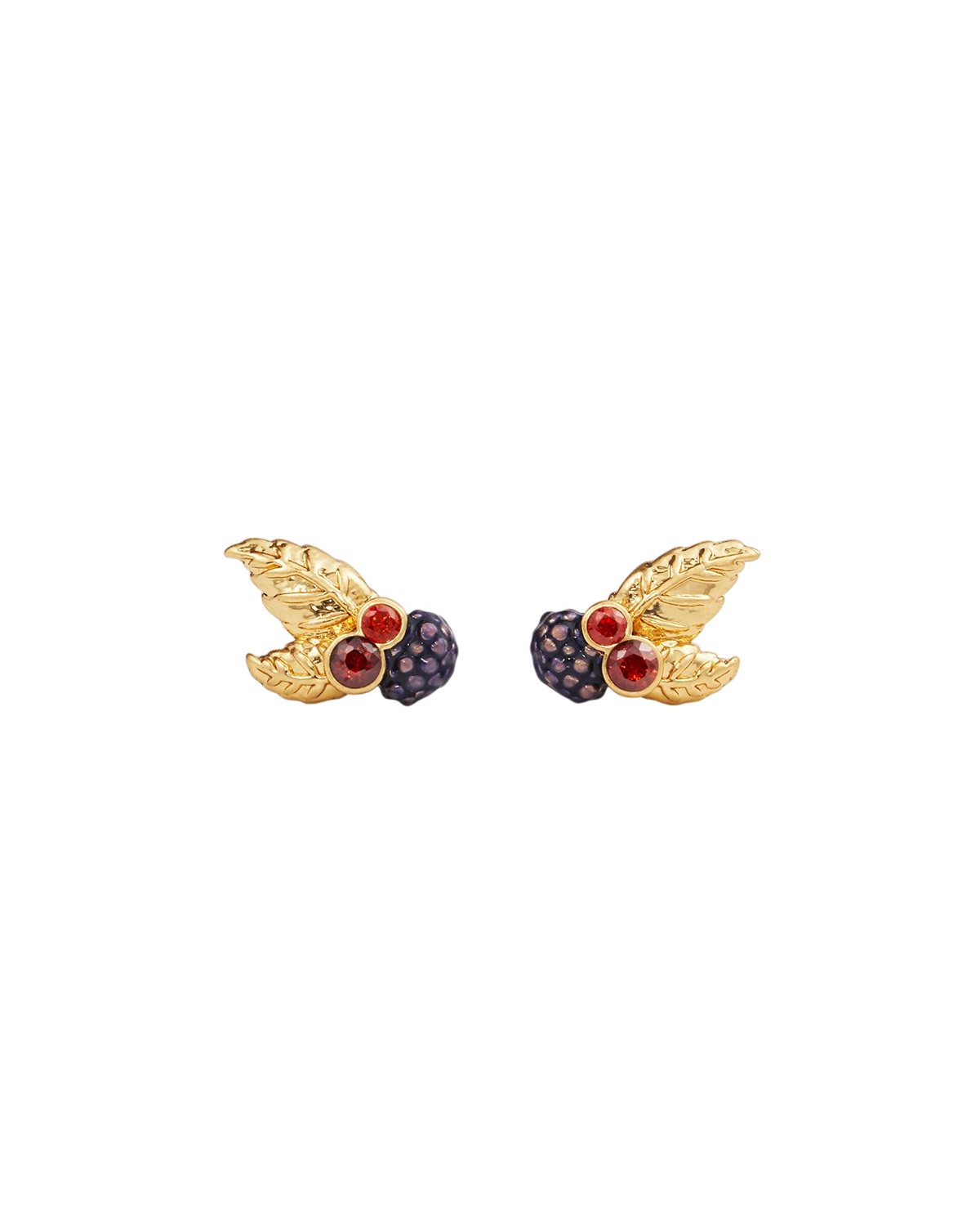 fable-england-orla-blackberry-ohrstecker-ohrringe-gold-granat image 1