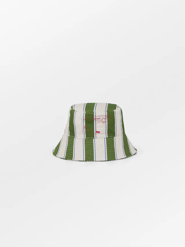 becks-ndergaard-stripie-canvas-bucket-hat-fischerhut-baumwolle image 1