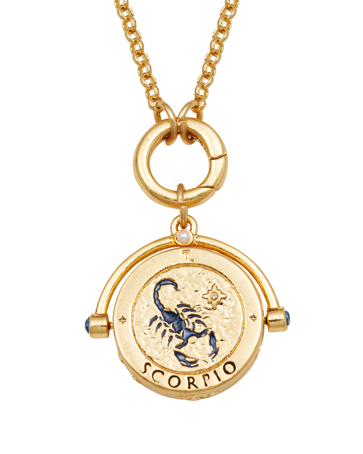 fable-england-scorpio-spinner-halskette-gold-sternzeichen image 1