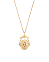 fable-england-o-initial-orchid-halskette-gold-buchstabe-o image 4