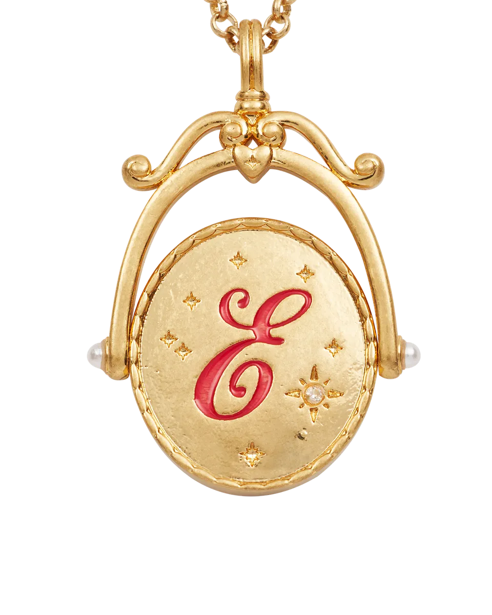 fable-england-e-initial-echinacea-gold-spinner-halskette-e image 1
