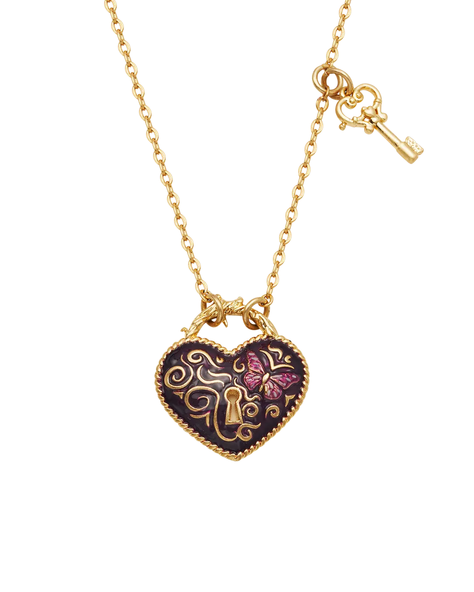fable-england-eve-heart-lock-key-halskette-gold-herz image 1