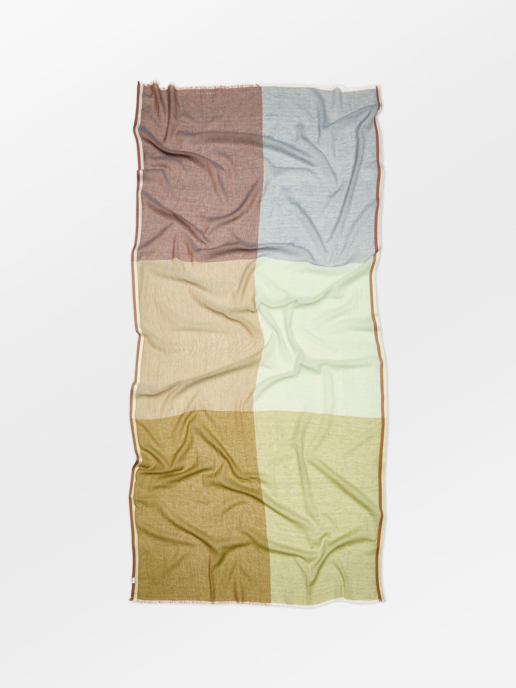 becks-ndergaard-kikko-cowea-schal-baumwolle-khaki-karo-100x200 image 1