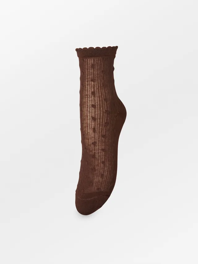 becks-ndergaard-dotia-sheer-sock-socken-chocolate-brown-37-39-punkte image 1