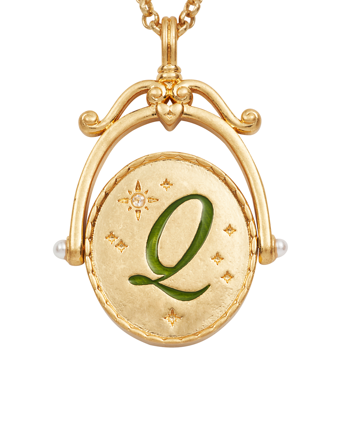fable-england-q-initial-queen-anne-kette-gold image 1