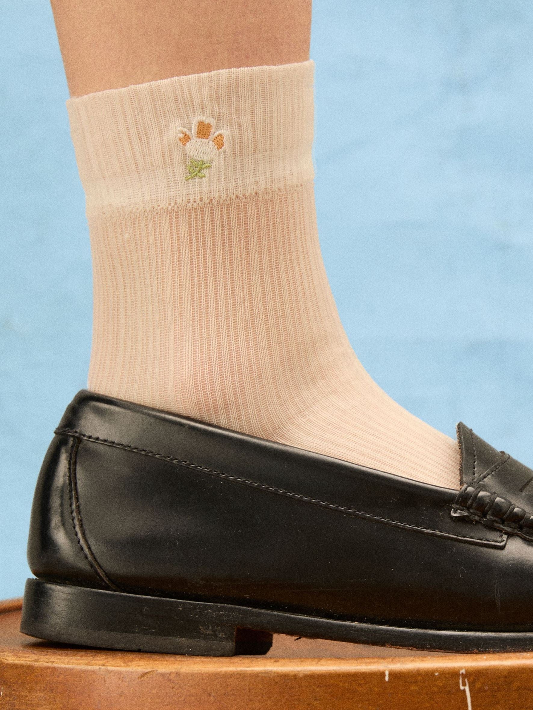 becks-ndergaard-floral-sheer-sock-socken-wei-37-39 image 2