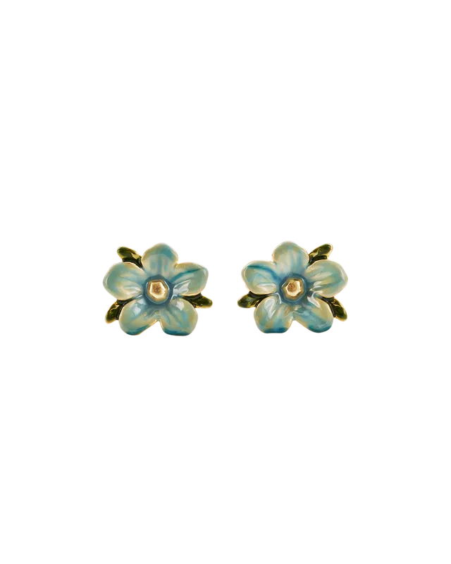 fable-england-jewellery-forget-me-not-flora-ohrstecker-gold image 1