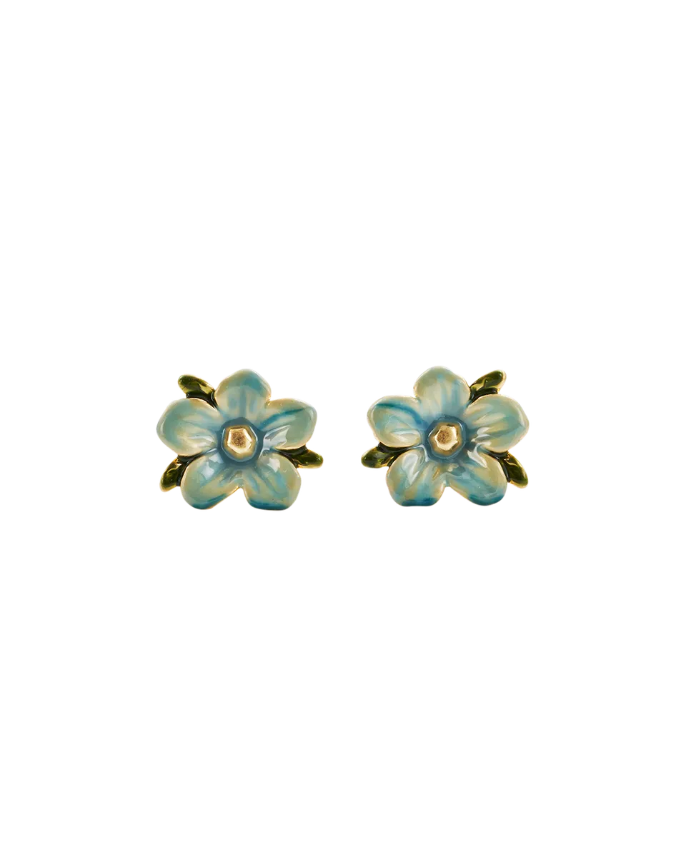 fable-england-jewellery-forget-me-not-flora-ohrstecker-gold image 1