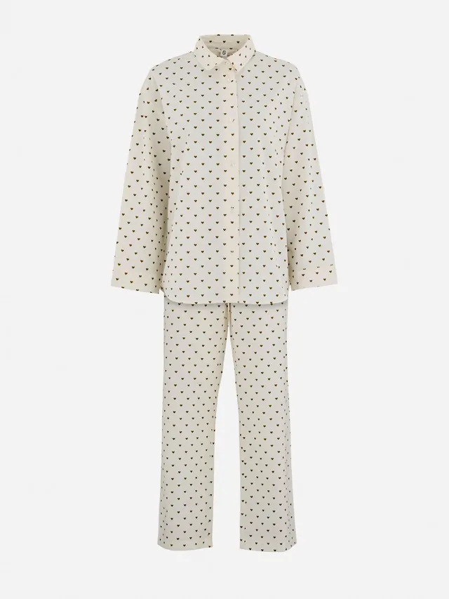 becks-ndergaard-hearts-pyjama-set-braun-m-herzprint image 1
