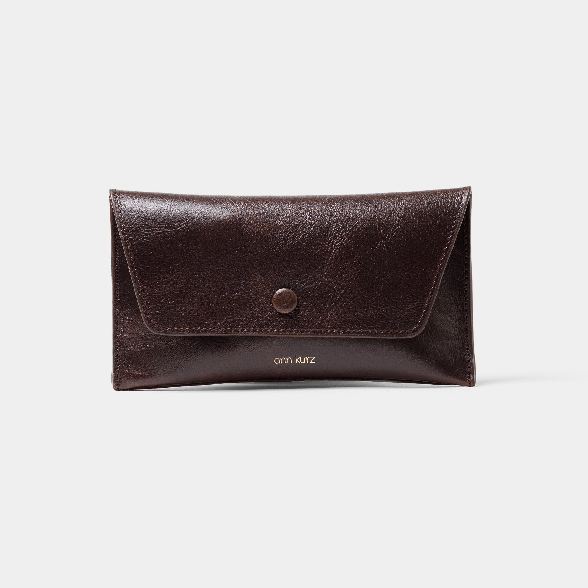 ann-kurz-pretty-envelope-geldb-rse-shiny-nappa-mocha-leder image 1