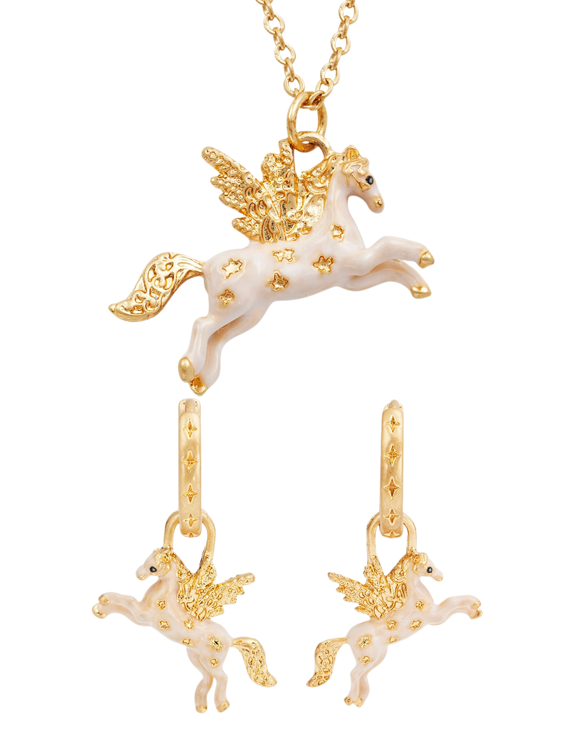 fable-england-jewellery-pegasus-schmuckset-gold-kette-creolen image 1