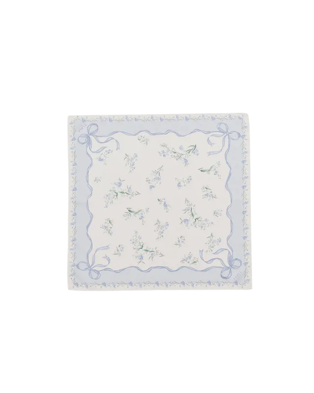 fable-england-bow-floral-tuch-blau-quadratisch-vergissmeinnicht image 1