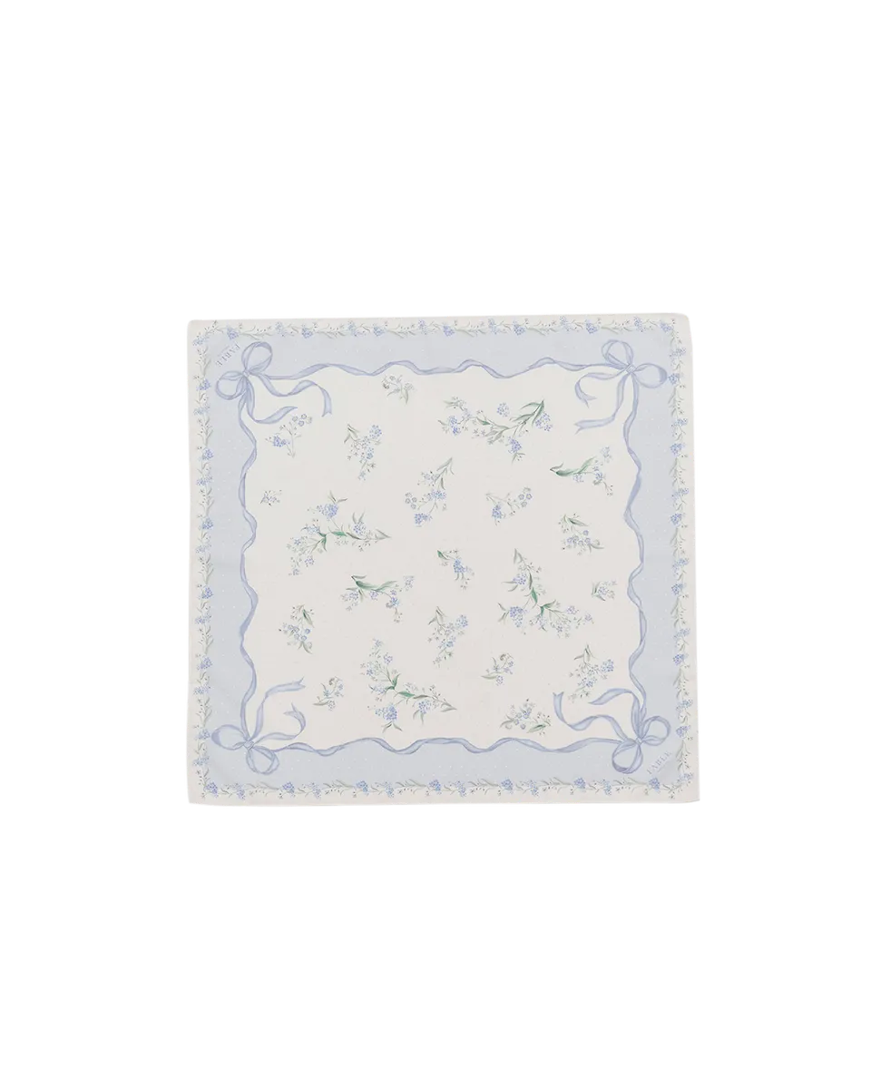 fable-england-bow-floral-tuch-blau-quadratisch-vergissmeinnicht image 1