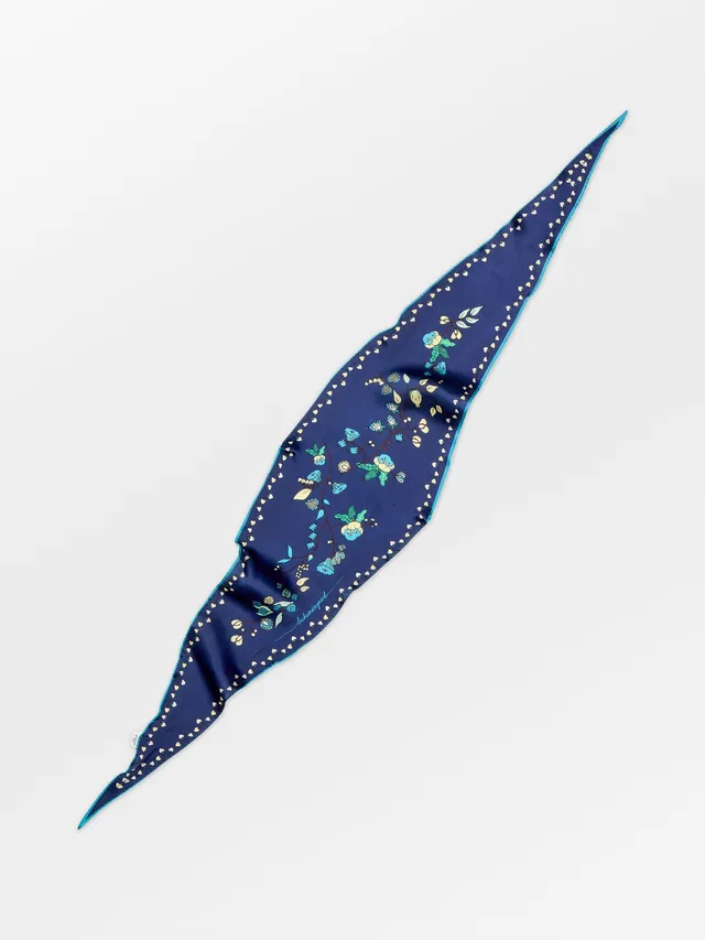 becks-ndergaard-scarves-fairygard-diamond-seidenschal-navy image 1
