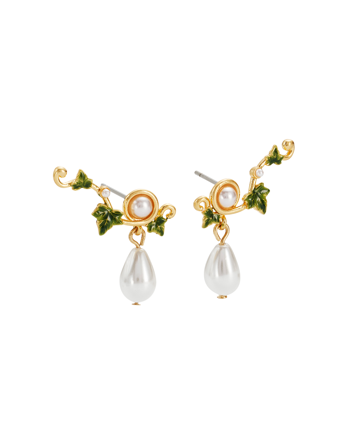 fable-england-ivy-pearl-climber-ohrringe-gold-perle image 5