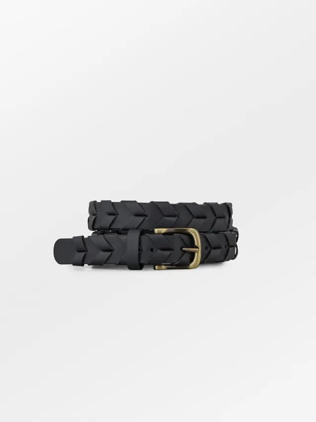 becks-ndergaard-braided-lena-lederg-rtel-schwarz-geflochten image 1