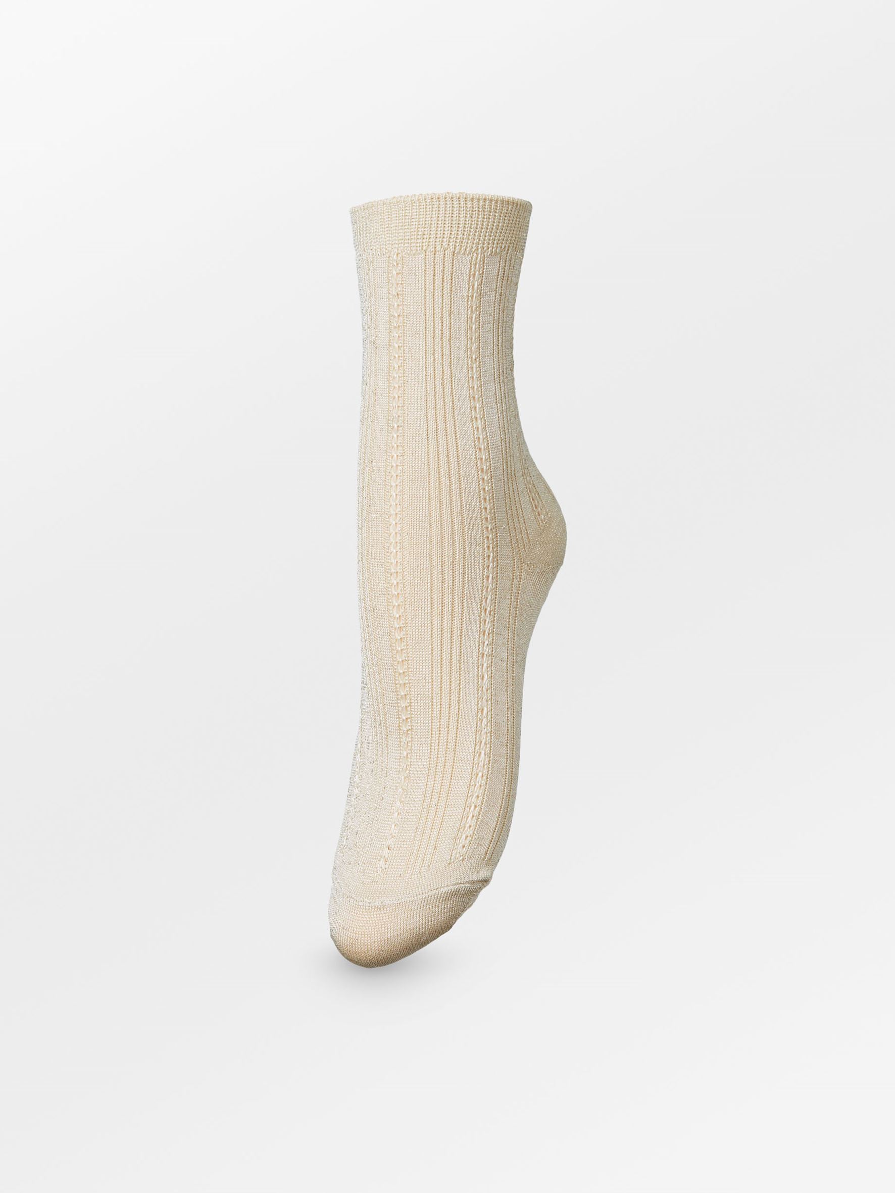 becks-ndergaard-glitter-drake-socken-beige-glitzer image 1
