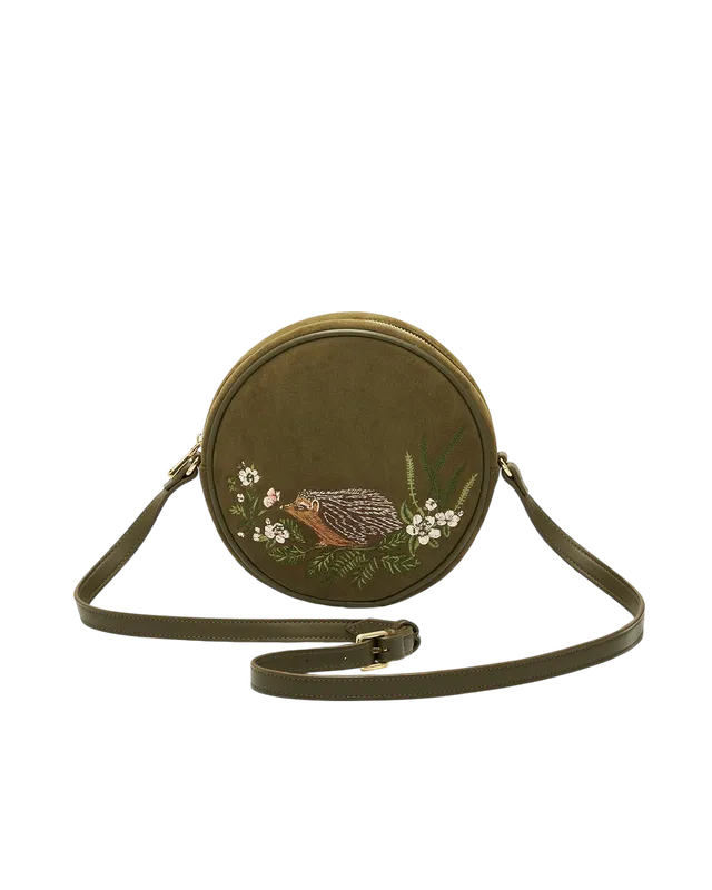 fable-england-chloe-hedgehog-circle-tasche-khaki-bestickt image 1