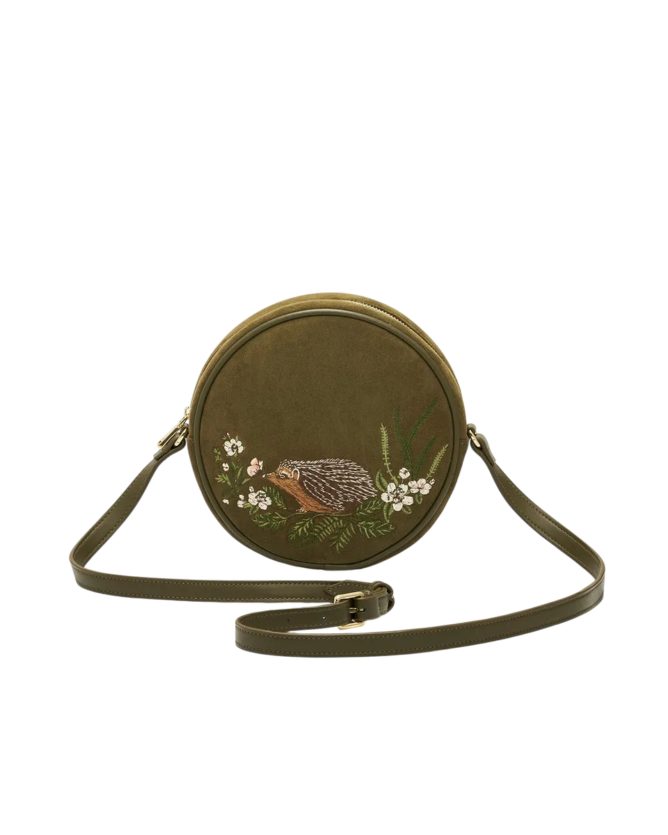 fable-england-chloe-hedgehog-circle-tasche-khaki-bestickt image 1