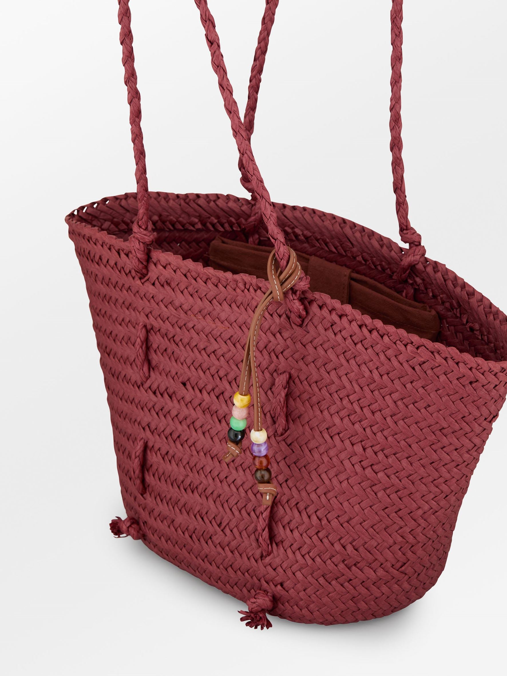 becks-ndergaard-strawie-adina-m-bag-earth-red-stroh image 2
