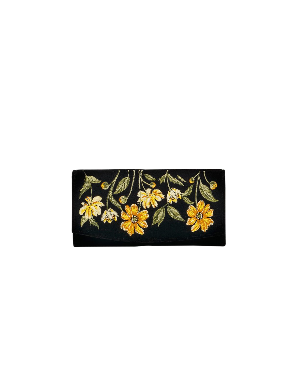 fable-england-botanical-samt-clutch-schwarz-gelb-large image 1