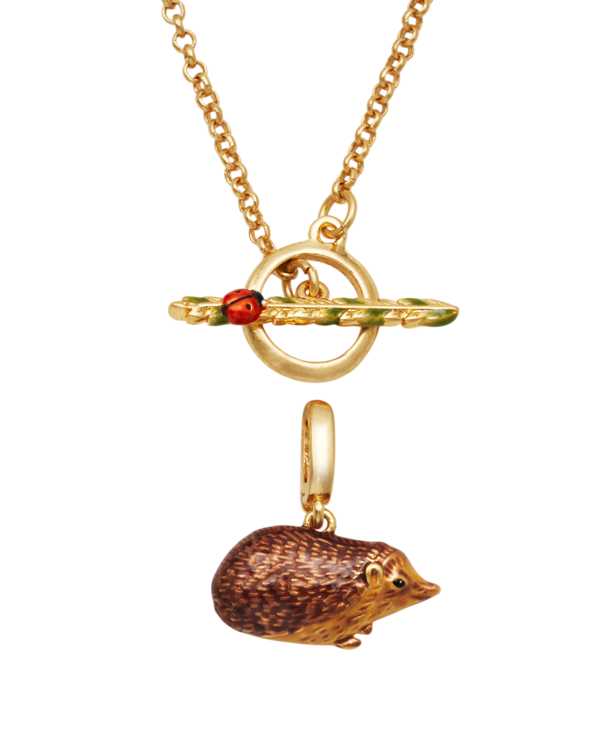 fable-england-ladybird-hedgehog-halskette-gold-igel image 6