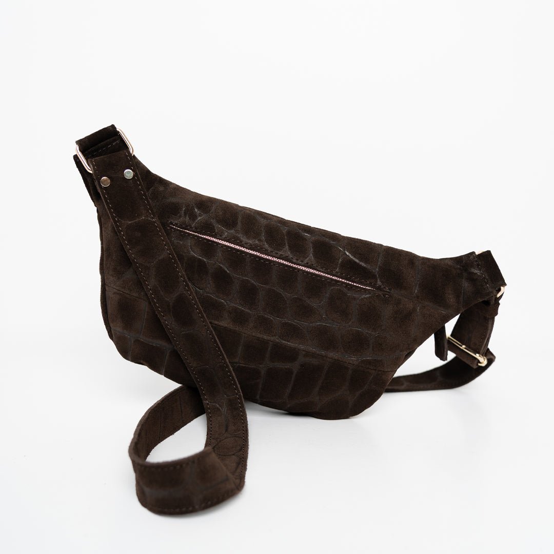 ann-kurz-fanny-pack-bauchtasche-croco-mocha-verstellbar image 5