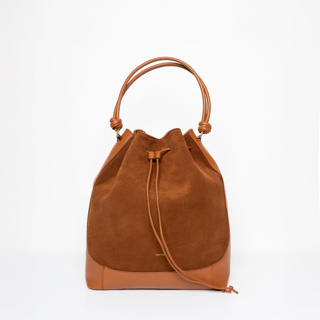 ann-kurz-tall-saku-beuteltasche-suede-cuero image 1