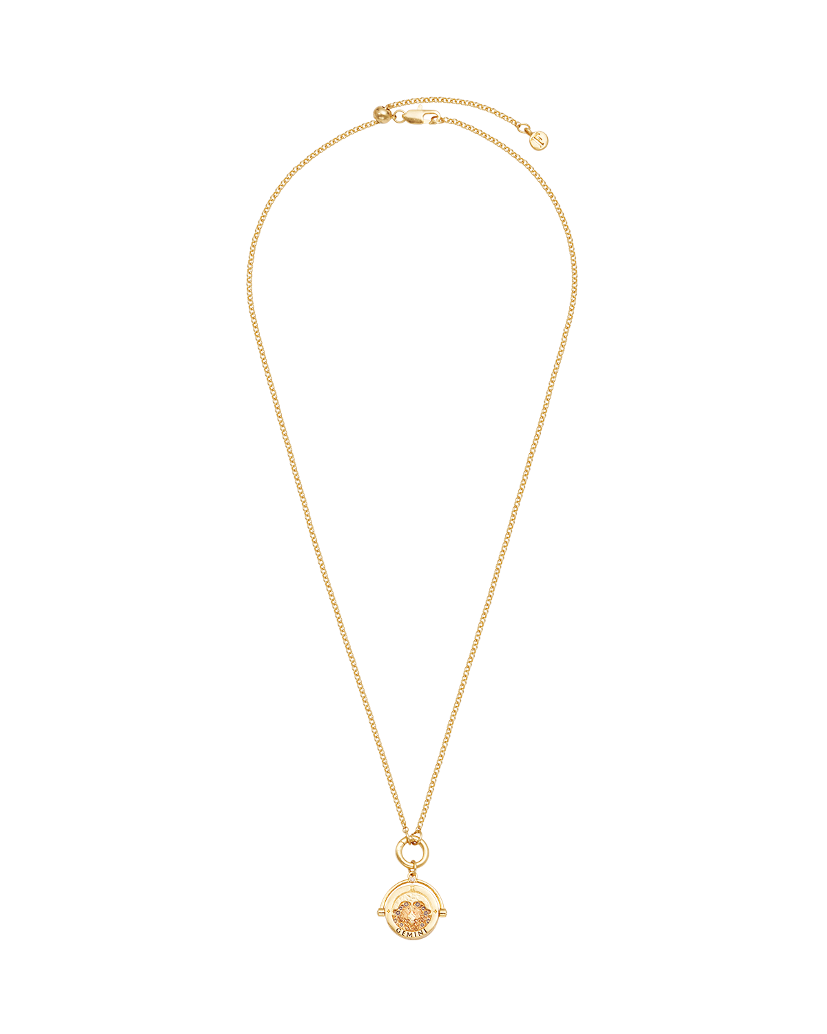 fable-england-gemini-zodiac-spinner-halskette-gold-sternzeichen image 6