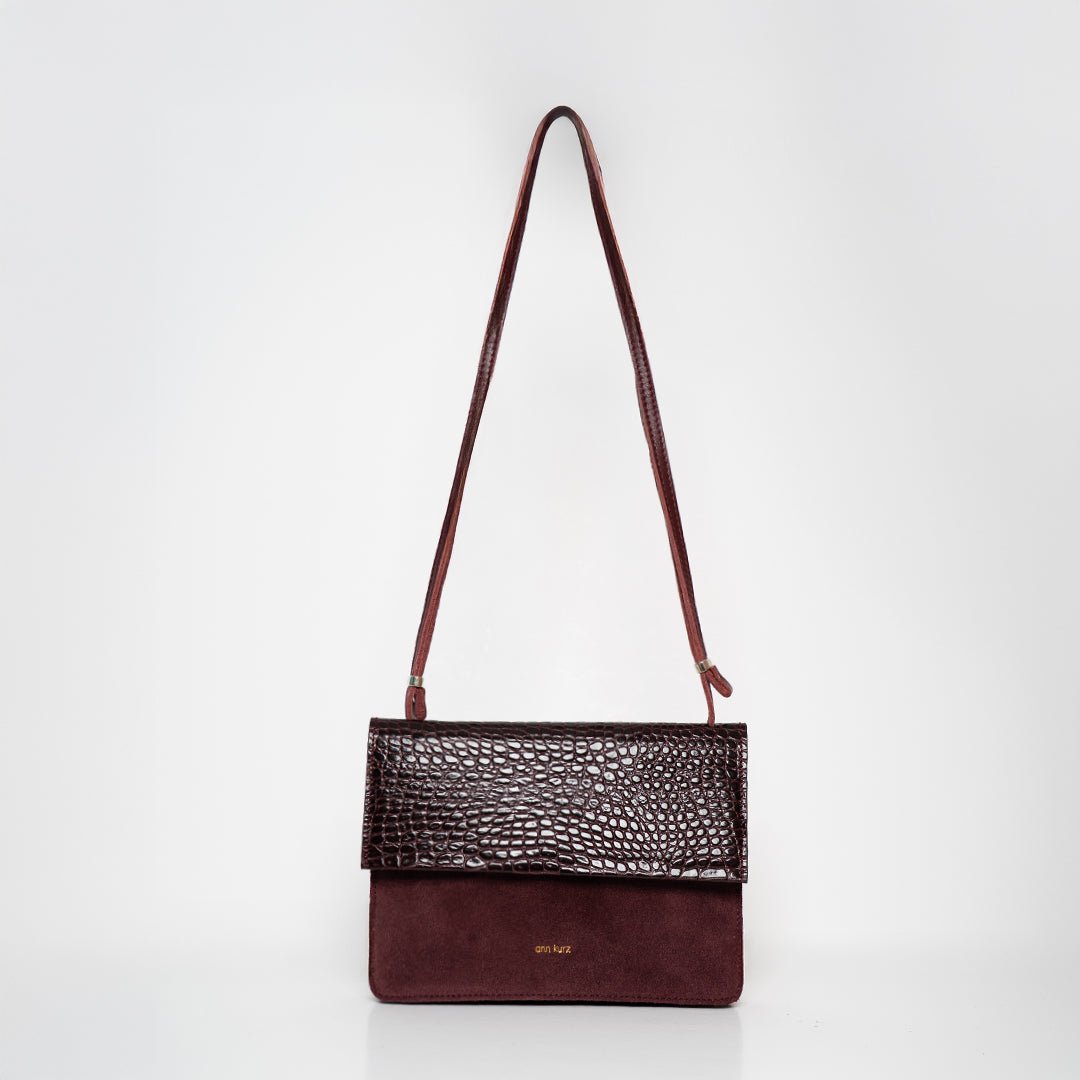 ann-kurz-phone-bag-medium-mix-croco-burgundy-handytasche-leder image 1