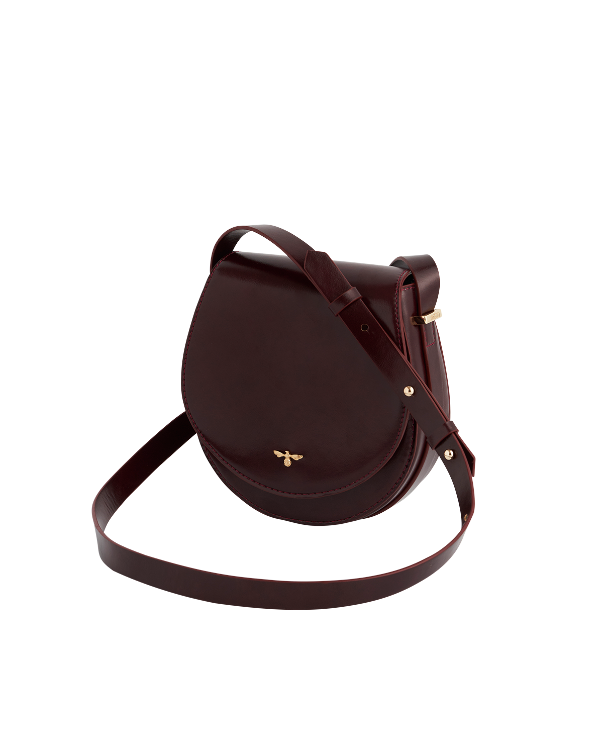 fable-england-cherry-red-saddle-bag-umh-ngetasche-lack image 5