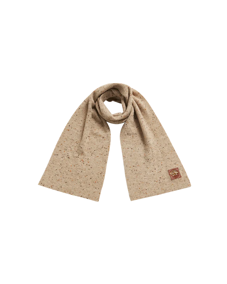 fable-england-knitted-scarf-schal-taupe-gestrickt image 1