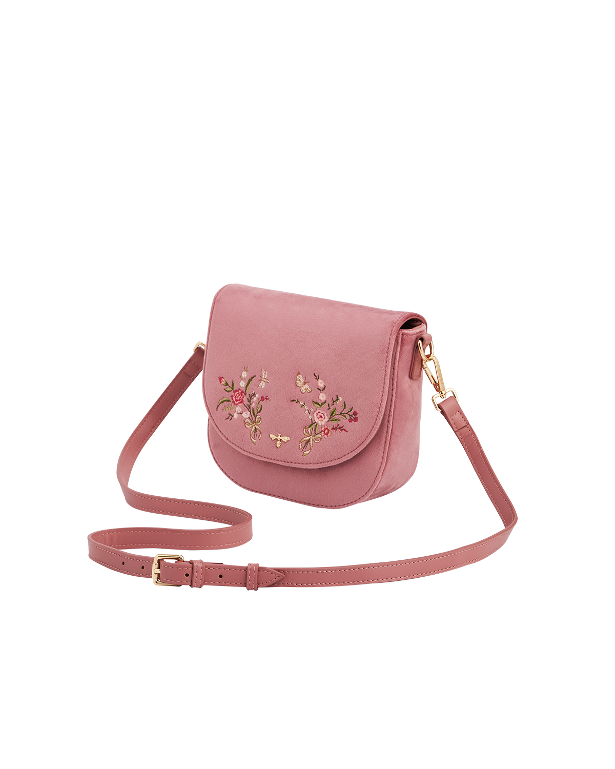 fable-england-beth-saddle-bag-rosa-samt-bestickt image 3